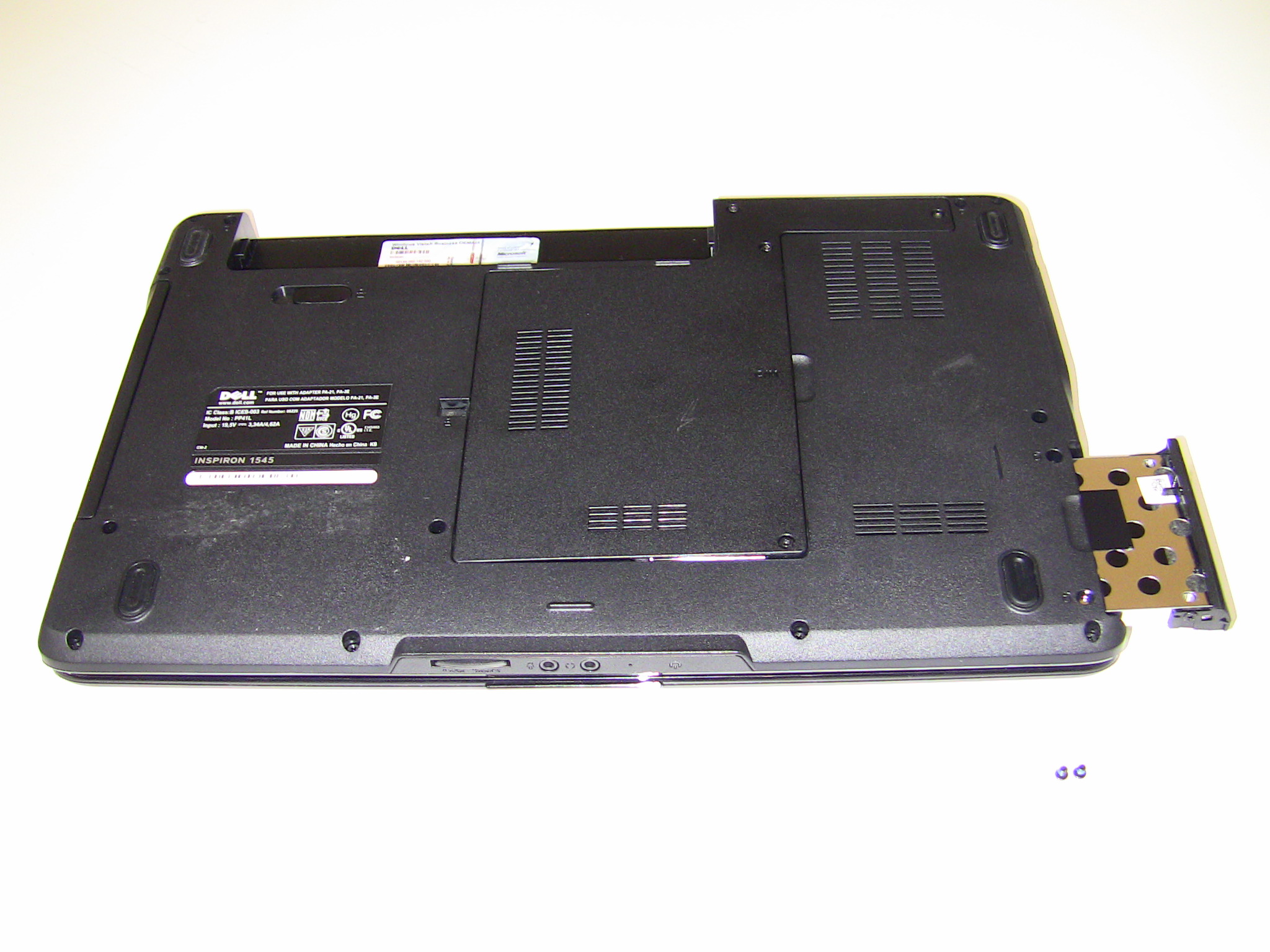 Dell Inspiron 1545 (PP41L) Hard Drive Removal and Installation