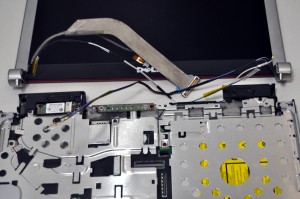Lift the LCD display assembly away from the laptop base. 