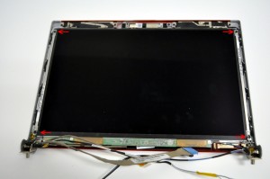 Remove the LCD rails from the display.