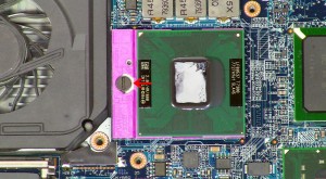 Turn the CPU locking screw counterclockwise 180 degrees to unlock the CPU. 