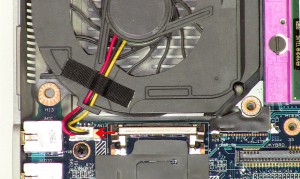 Remove the motherboard out of the laptop base.