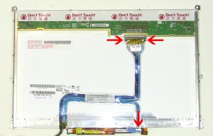 Unplug the LCD cable from the LCD screen and inverter. 