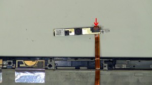 Remove the LCD cable from the back assembly.