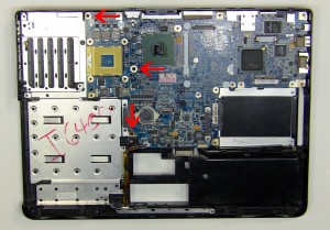 Remove the motherboard from the base assembly.