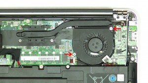 Remove the Fan from the ultrabook.