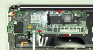 Remove the 4 motherboard screws.