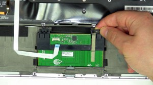 Remove the touchpad from the ultrabook. 