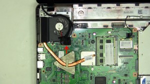 Unplug the LCD cable and carefully remove it from the fan. 