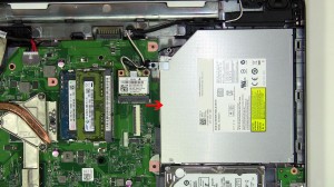 Remove the optical drive screw.