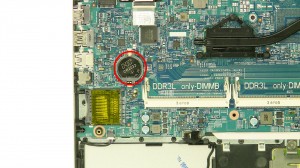 Remove the CMOS battery.
