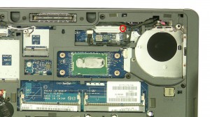 Remove the display cable screw.