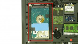 Remove the hard drive connector.