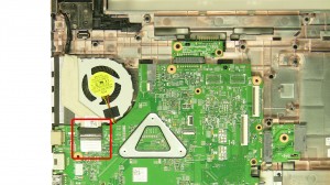 Unplug & loosen the display cable