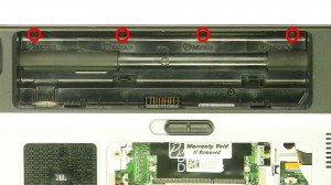 Remove the screws under the battery.