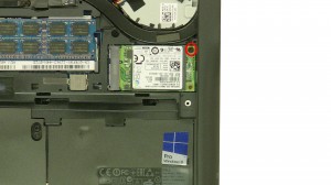 Remove the mSata Solid State Drive (SSD).