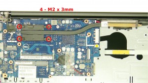 Remove the 4 - M2 x 3mm screws.