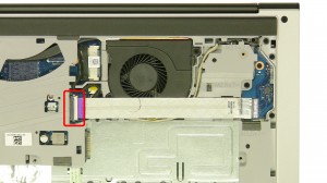 Unplug & loosen the USB / SD circuit board cable.