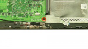 Remove the motherboard screw.