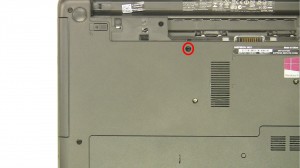 Remove the optical drive screw.