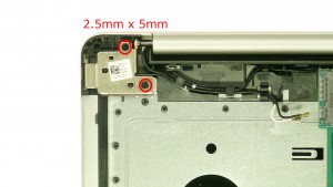 Remove the right hinge screws.