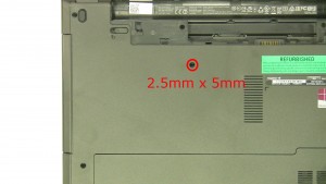 Remove the screw.(1 x M2.5 x 5mm)