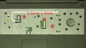 Remove the screws.(3 x M2.5 x 5mm)