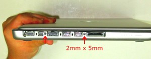 Remove the screws under the bezel (2 x M2 x 5mm).