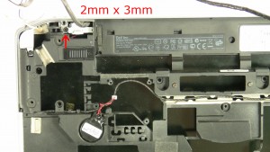 Remove the Ethernet port screw and bracket (1 x M2 x 3mm).