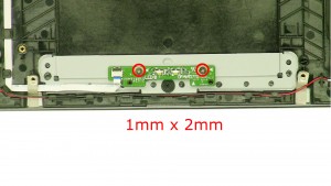 Remove the screws (2 x M1mmx2mm).