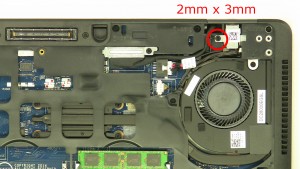 Remove screw (1 x M2 x 3mm).