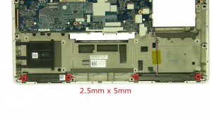 Remove the screws (4 x M2.5 x 5mm).