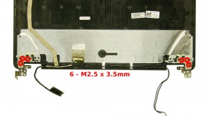 Remove the 6 - M2.5 x 3.5mm screws.