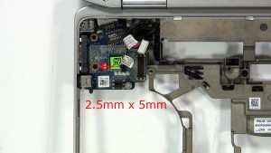 Remove the USB VGA circuit board screw (1 x M2.5 x 5mm).