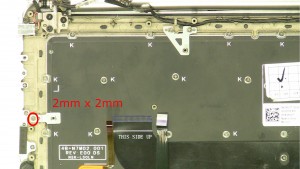 Remove the screw (1 x M2 x 2mm).