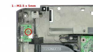 Remove the screw (1 x M2.5 x 5mm).
