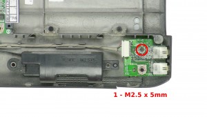 Remove 1 - M2.5 x 5mm the screw.