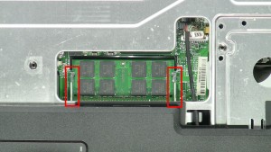 Separate the clips & remove the RAM Memory.