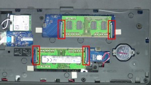 Separate the clips and remove the RAM Memory.