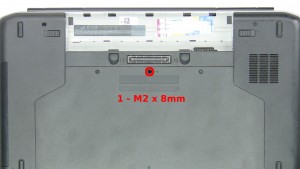 Remove the 1 - M2 x 8mm screw.