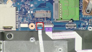 Unplug the LED circuit board cable.