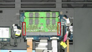 Separate the clips and remove the RAM Memory.