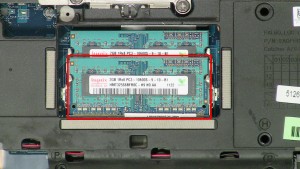 Separate the clips & remove the RAM Memory.
