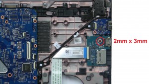Unscrew and remove circuit board (1 x M2 x 3mm).