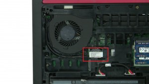 Disconnect and loosen LCD cable.