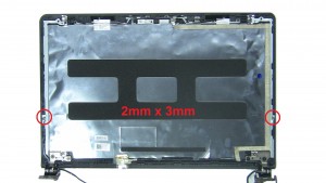 Unscrew and remove LCD Hinge Rails (4 x 