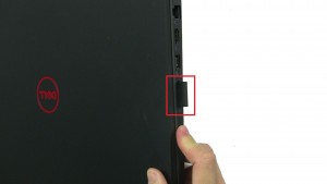 Use finger to press in a release SD Card.