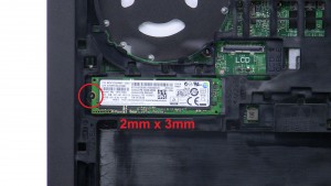 Unscrew and remove Solid State Drive (1 x 