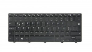 Press in tabs to separate and turn over Keyboard.