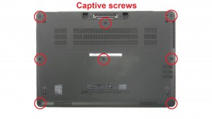 Unscrew and remove Bottom Base (captive screws).