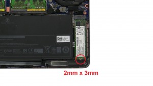Unscrew and remove PCIe SSD (1 x 
